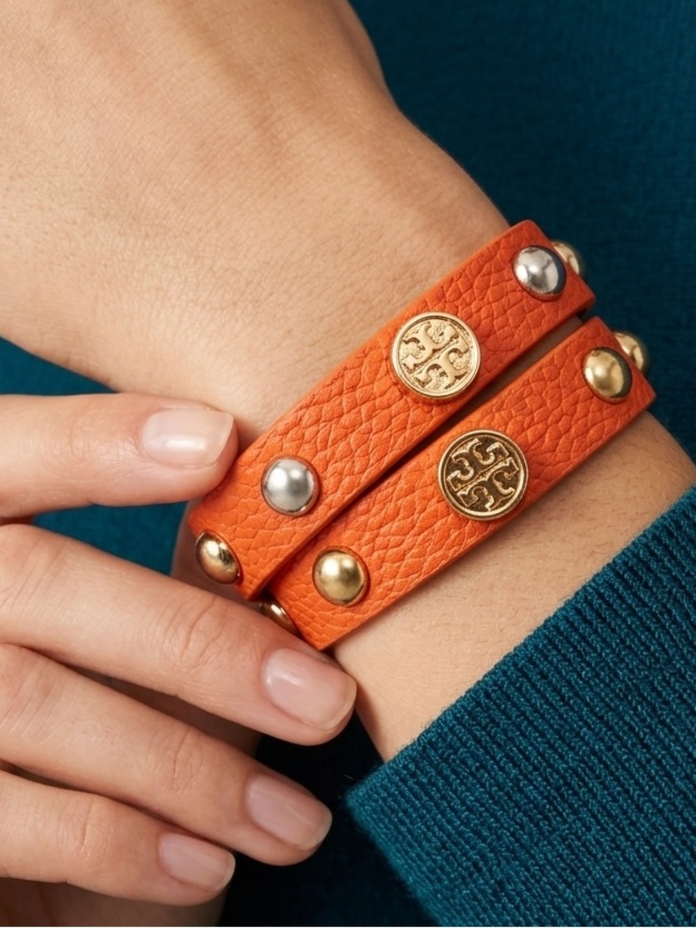 Tory Burch Gold & Orange Bracelet